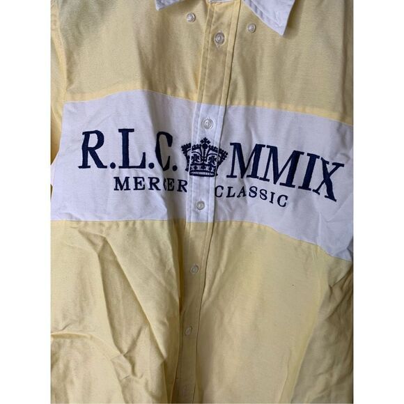 Ralph Lauren button front rugby shirt Mercer Classic RLC MMIX women's size 12 - Picture 6 of 6